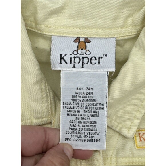 RARE Y2K Vtg Kipper The Dog Jacket HIT Entertainment Mick Inkpen Kids Sz‎ 24 Mos - Picture 5 of 14